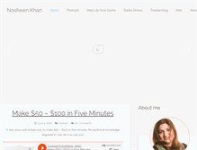 Tablet Screenshot of nosheenkhan.com